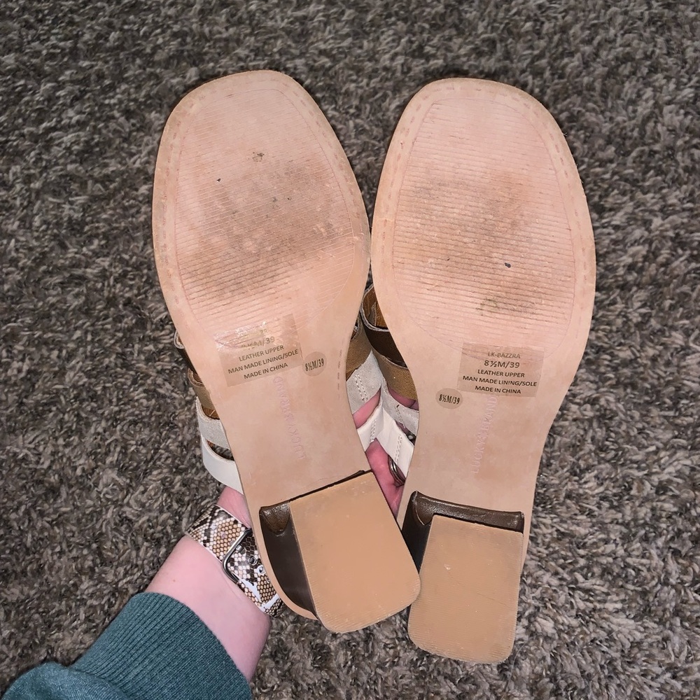 Lucky Brand Bazzra Sandal Heels Size 8.5 - Picture 7 of 7